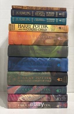 11 Book Lot Complete HARRY POTTER Series HARDCOVER DJ Set JK Rowling 1st Ed VG