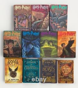 11 Book Lot Complete HARRY POTTER Series HARDCOVER DJ Set JK Rowling 1st Ed VG
