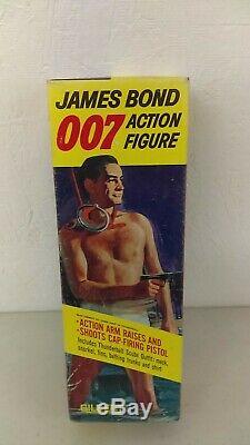 1965 Gilbert James Bond 007 Spy Action Figure With Accessories Complete MIB