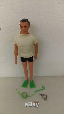 1965 Gilbert James Bond 007 Spy Action Figure With Accessories Complete MIB