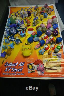 1999 Burger King Pokemon toys COMPLETE set lot of 59 toys no duplicates