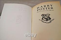 1st Edition Harry Potter & the Order of the Phoenix HB/DJ Printing Errors