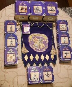 2001 Hallmark Keepsakes Christmas Harry Potter Pewter Ornament Complete set (12)