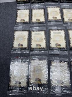 2001 Harry Potter Chocolate Frog Lenticular Card Set 1-24! Complete! SEALED