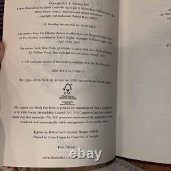 2007 J. K. Rowling Harry Potter & The Deathly Hallows UK True First Edition