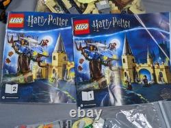 4 LEGO Harry Potter Complete Sets 75954 Hall 75953 Willow 75956 Quidditch 76383