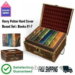 7 Harry Potter HARDCOVER Books Complete Series Collection Box Set Lot Gift