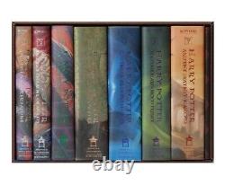 7 Harry Potter Hardcover Books Complete Series Collection Box Set Lot Gift