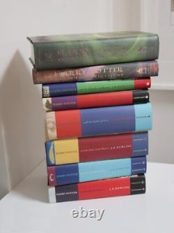 8 Hardcover Harry Potter Books Complete Set 1-7 Mix Lot Raincoast & Scholastic