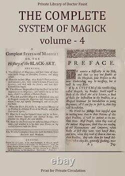 Antique Book Occult Esoteric Complete System of Magick Witchcraft Grimoire Black