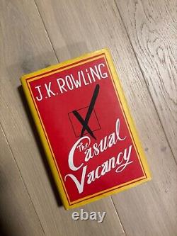 Autographed j k rowling signed book the casual vacancy