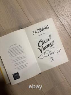 Autographed j k rowling signed book the casual vacancy