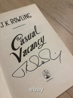 Autographed j k rowling signed book the casual vacancy