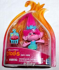 Biggie Cooper Poppy Branch DJ Collectible Figures Complete Set Dreamworks Trolls