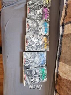 Black and white cover harry potter complete series