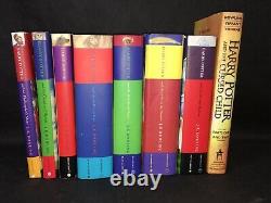 Bloomsbury HARRY POTTER COMPLETE SET Books 1-7 + Cursed Child Hardcovers With DJ's