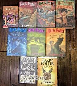 COMPLETE 1st Edition Harry Potter Set 1-7 HB & 2 Bonus -ULTIMATE LOT of 9