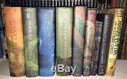 COMPLETE 1st Edition Harry Potter Set 1-7 HB & 2 Bonus -ULTIMATE LOT of 9