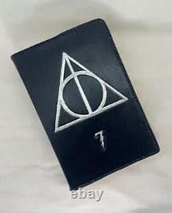 COMPLETE HARRY POTTER BOOK SET With HAND PAINTED LEATHER COVERS please read info