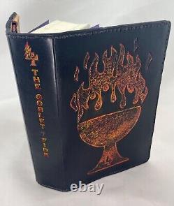 COMPLETE HARRY POTTER BOOK SET With HAND PAINTED LEATHER COVERS please read info