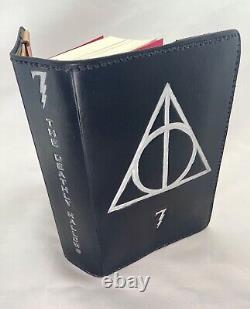 COMPLETE HARRY POTTER BOOK SET With HAND PAINTED LEATHER COVERS please read info