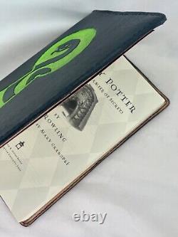 COMPLETE HARRY POTTER BOOK SET With HAND PAINTED LEATHER COVERS please read info