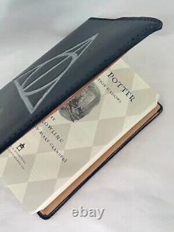 COMPLETE HARRY POTTER BOOK SET With HAND PAINTED LEATHER COVERS please read info