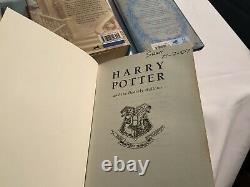 COMPLETE HARRY POTTER Hardback Full Book Set Including 4 1st Editions + Extras