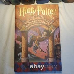 COMPLETE Harry Potter HC Book Set #1-7 J K Rowling Bonus Book Tales of Beedle