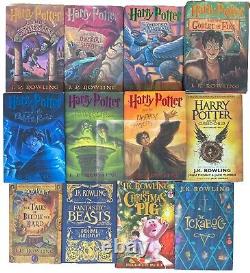 COMPLETE SET 1st Edition Harry Potter Series 1-8+4 By JK Rowling 12 Book Lot Set