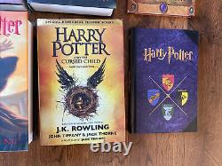 COMPLETE SET OF HARRY POTTER HARDCOVER BOOKS (+Cursed Child, Beadle Bard) 1st Ed