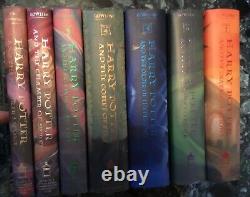 COMPLETE Set 7 HC DJ ALL TRUE First Edition 1st Print Harry Potter J K Rowling