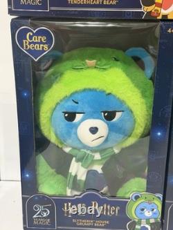 Care Bears x Harry Potter 25 Years of Magic Complete Set of 4 Bears NEW Plush