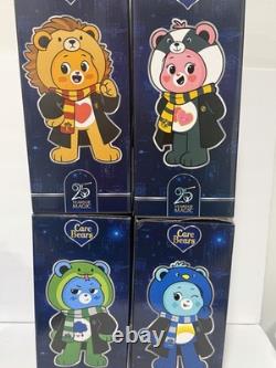 Care Bears x Harry Potter 25 Years of Magic Complete Set of 4 Bears NEW Plush