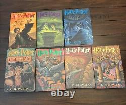 Complete HARRY POTTER HARDCOVER BOOK SET Volumes 1-7 J. K. Rowling FREE SHIPPING