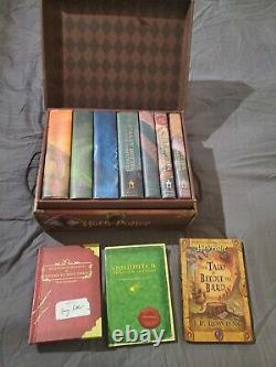 Complete HARRY POTTER Hardcover Book Set Lot 1-7 by JK Rowling + Extras