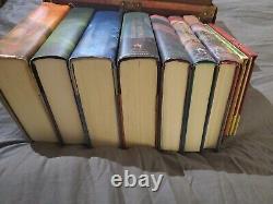 Complete HARRY POTTER Hardcover Book Set Lot 1-7 by JK Rowling + Extras