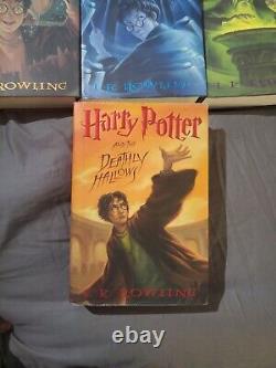 Complete HARRY POTTER Hardcover Book Set Lot 1-7 by JK Rowling + Extras