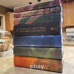 Complete HARRY POTTER Hardcover Book Set Lot 1-7 by JK Rowling First 1st Edition