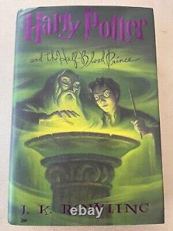 Complete HARRY POTTER Hardcover Book Set Years 1-7 1st Edition JK Rowling, BONUS