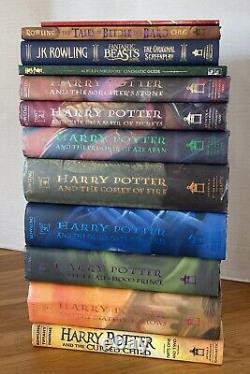 Complete HARRY POTTER Series 1-8+4 JK ROWLING 12 Book Lot Set 1st Editions HC/DJ