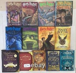 Complete HARRY POTTER Series 1-8+5 JK ROWLING 13 Book Lot Set 1st Editions HC/DJ