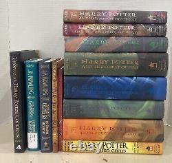 Complete HARRY POTTER Series 1-8+5 JK ROWLING 13 Book Lot Set 1st Editions HC/DJ