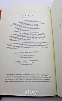 Complete HARRY POTTER set 1-7 1st Print/1st Edition/Excellent Shape, No Marks