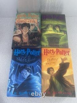 Complete Harry Potter 1-7 Hardcover Lot withDust Jackets All US First Editions