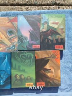 Complete Lot 7 Harry Potter HC/DJ All Stated 1st American Editions Nice Set