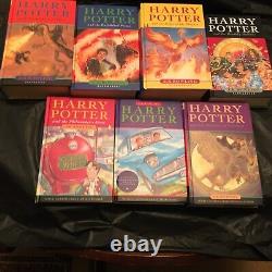 Complete Original British Bloomsbury Harry Potter Set 7 Books 4 First Prints