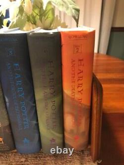 Complete Set 1-7 First Am. Ed. 1st Print Harry Potter HC DJ Books NEVER READ