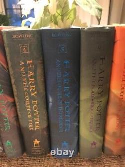 Complete Set 1-7 First Am. Ed. 1st Print Harry Potter HC DJ Books NEVER READ