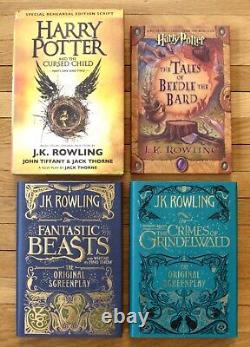 Complete Set 1-7 HARRY POTTER Books & 4 EXTRA J. K. Rowling HBDJ EXC L2